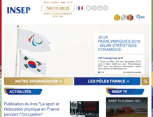 Tablet Screenshot of insep.fr